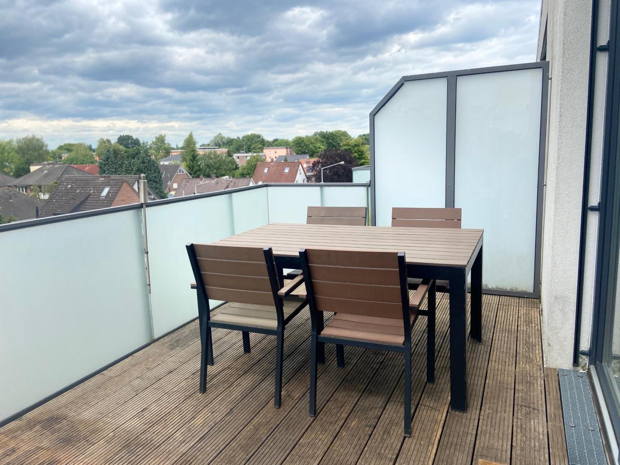 올덴부르크 Micasa Ol - Modernes Penthouse - Stellplatz - Kueche - Wlan - Dachterrasse 아파트 외부 사진