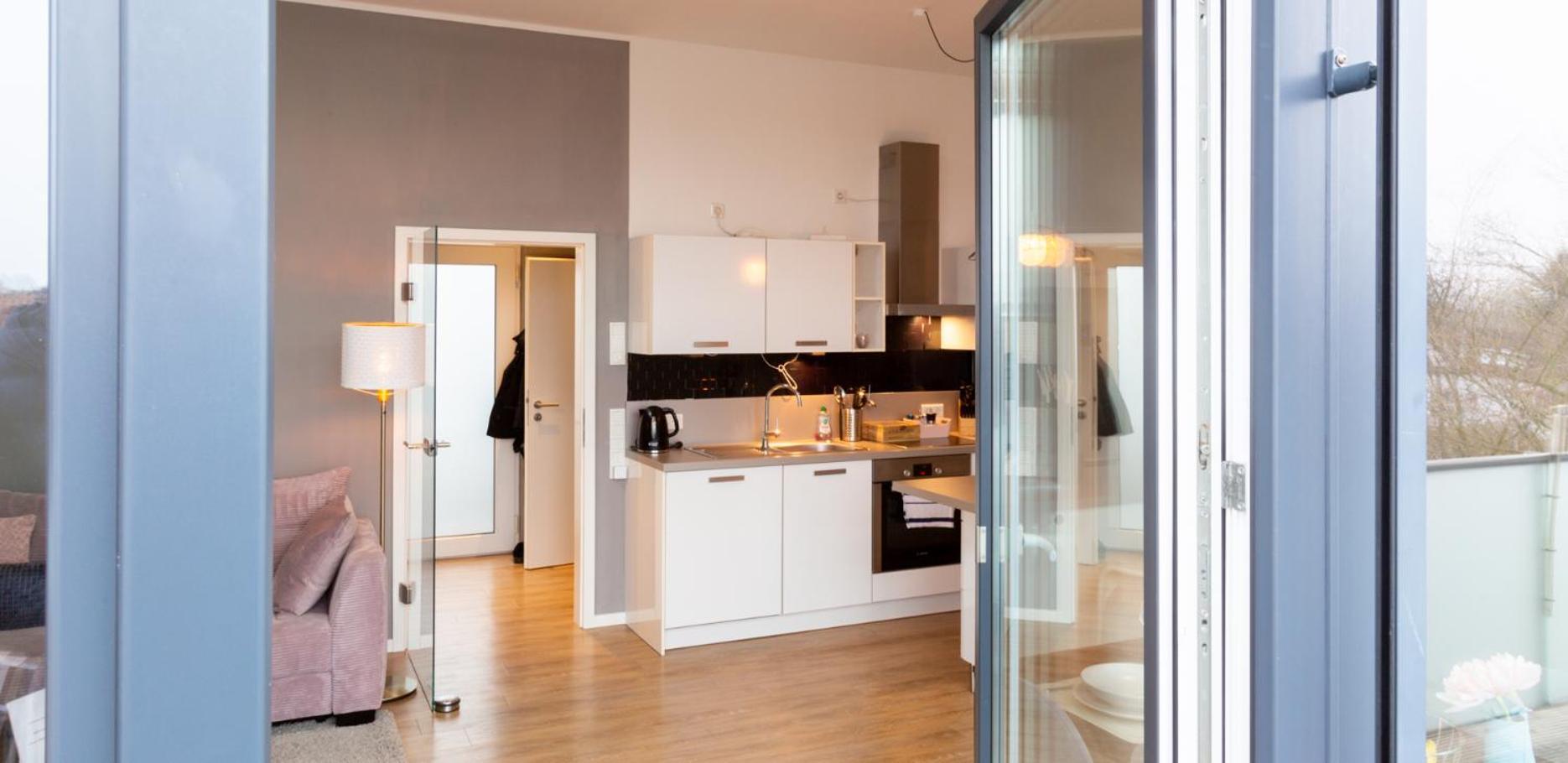 올덴부르크 Micasa Ol - Modernes Penthouse - Stellplatz - Kueche - Wlan - Dachterrasse 아파트 외부 사진