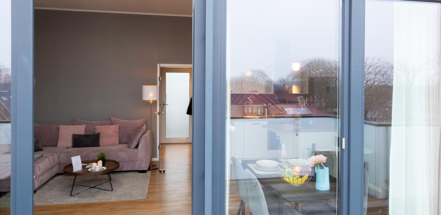 올덴부르크 Micasa Ol - Modernes Penthouse - Stellplatz - Kueche - Wlan - Dachterrasse 아파트 외부 사진