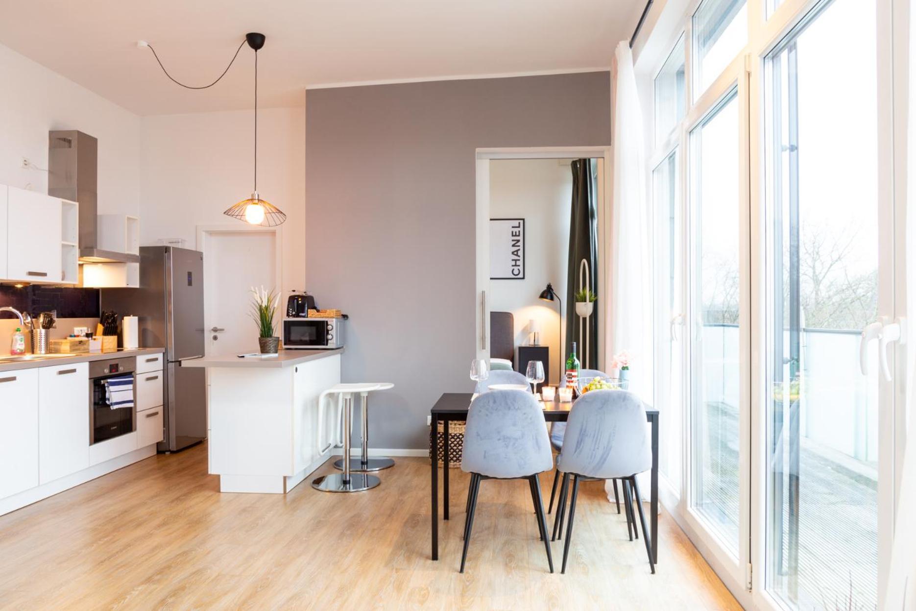 올덴부르크 Micasa Ol - Modernes Penthouse - Stellplatz - Kueche - Wlan - Dachterrasse 아파트 외부 사진